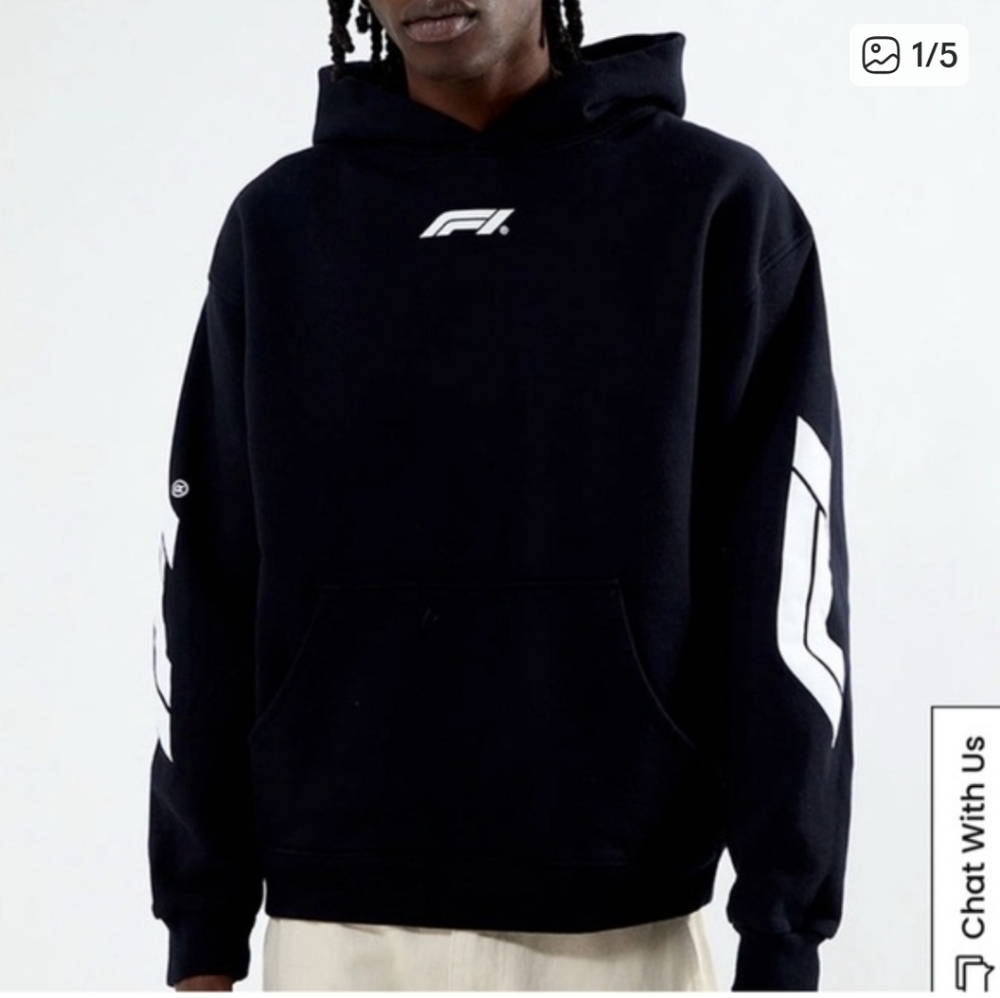 PacSun Formula 1 Racing Black F1 Logo Hoodie